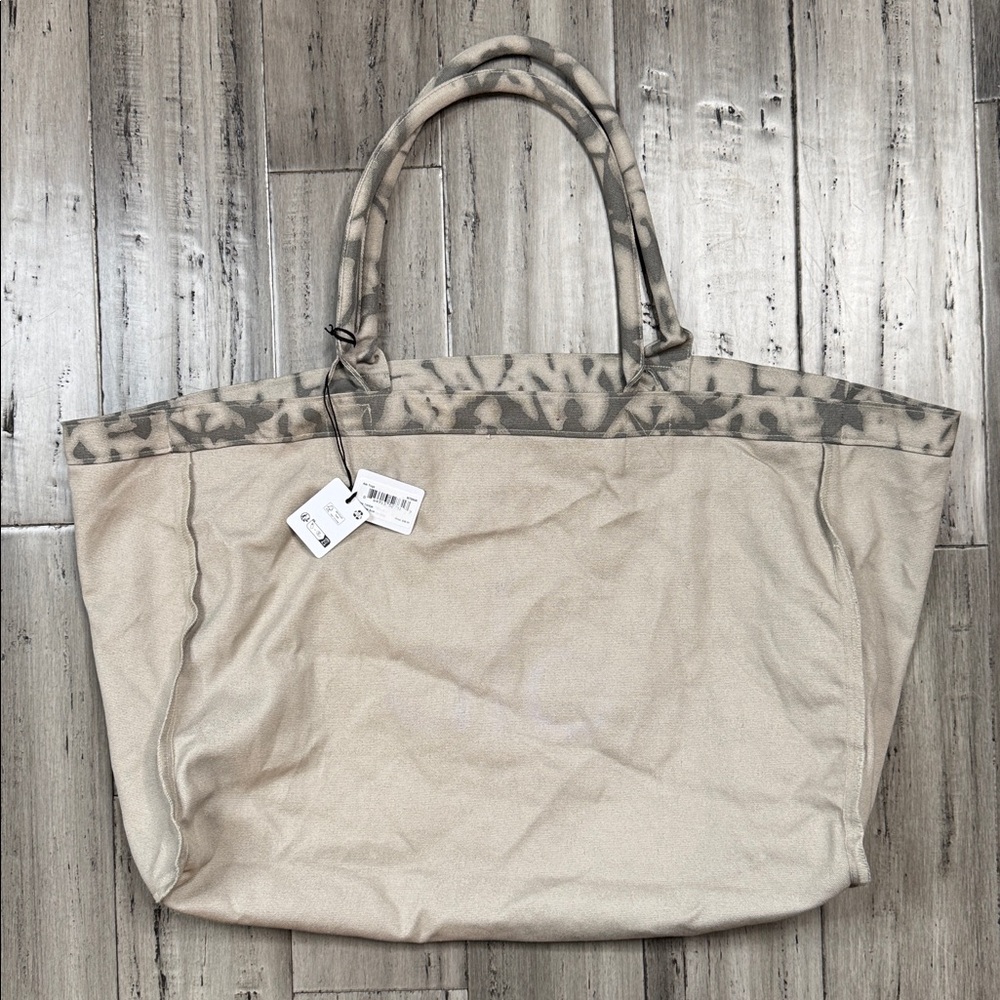 ALO YOGA ICONIC GREY TIE DYE CANVAS OVERSIZED SHOPPER TOTE **NWT** - Picture 11 of 16